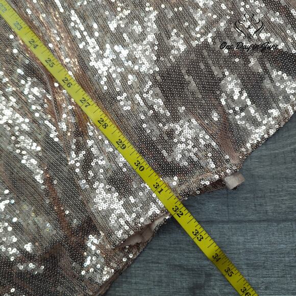 Free People Open Back High Neck Sequin Mini Dress Size 2 - Picture 6 of 7